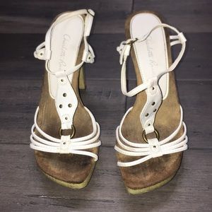 Sandals with 4 inch heel